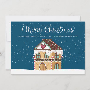 Merry Christmas Winter Holidays Gingerbread Holiday Card