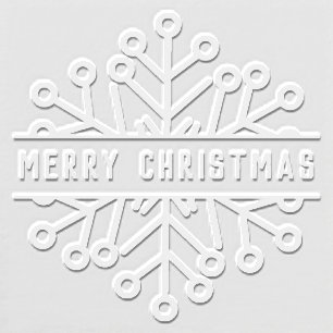 Merry Christmas Winter Snowflake Holidays Embosser