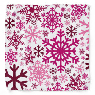 Merry Christmas Winter Snowflake Pattern Bandana