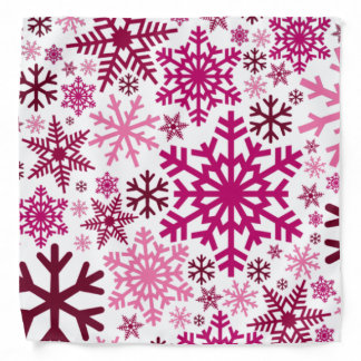 Merry Christmas Winter Snowflake Pattern Bandana