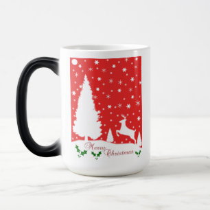 Merry Christmas Winter Snowflakes Color Morph Mug