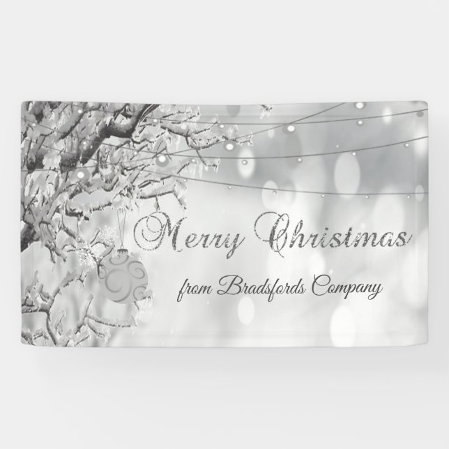 Merry Christmas,  Winter Wonderland Banner (Horizontal)