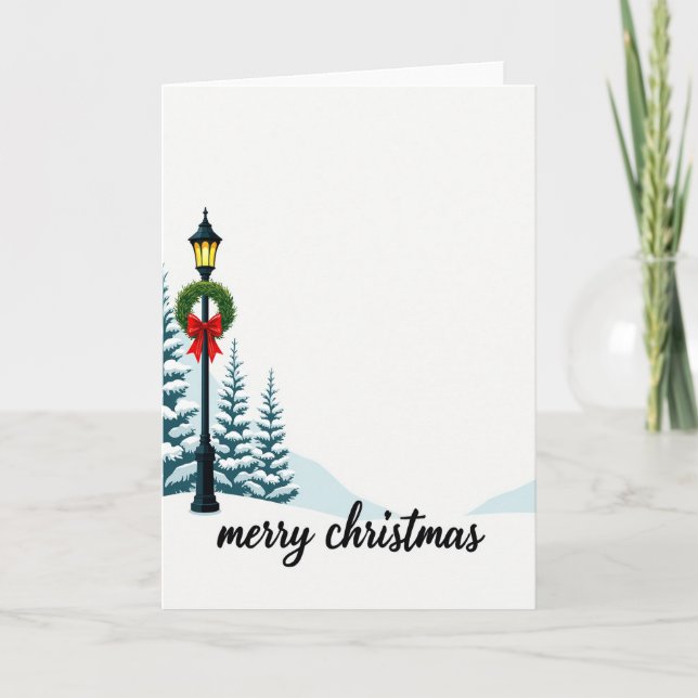 Merry Christmas Winter Wonderland Card (Front)