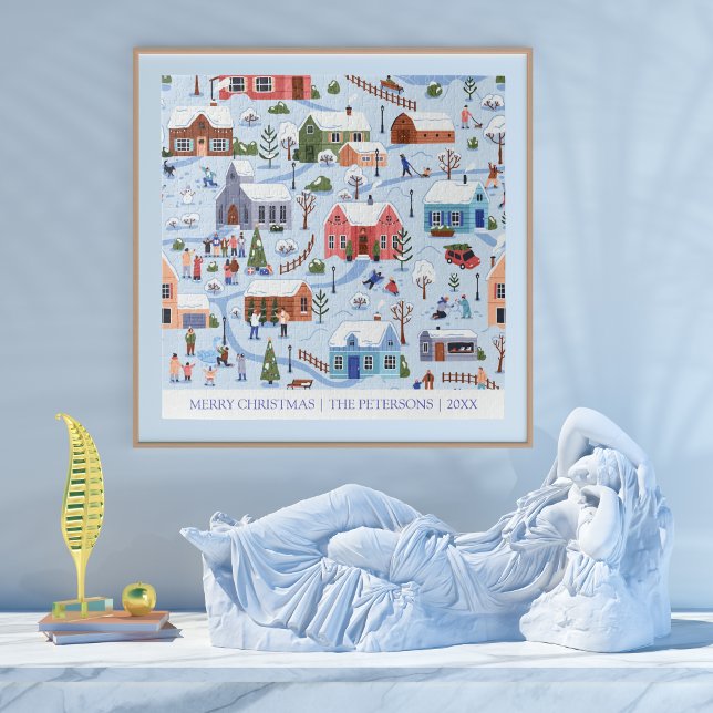 Merry Christmas Winter Wonderland Family Keepsake Jigsaw Puzzle (Creator Uploaded)