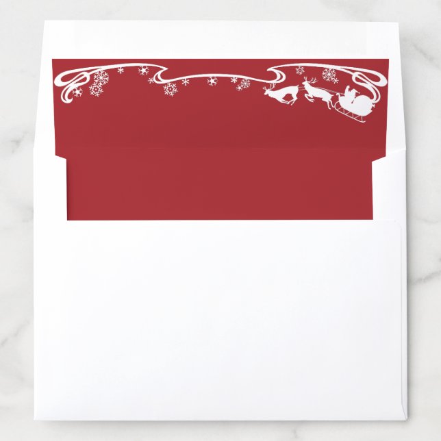 Merry Christmas Winter Wonderland Snowflakes Envelope Liner (In Envelope)