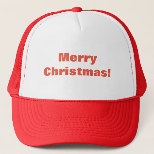 Merry Christmas Wishes Elegant Love Peace_Cap Trucker Hat