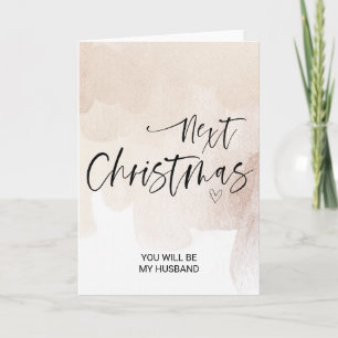 Merry Christmas Wishes Gift For Boyfriend Fiancé Card