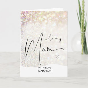 Merry Christmas Wishes Gift for Mom from Daughter Card