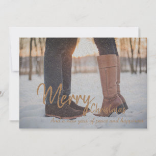 Merry Christmas Wishes Holiday Greeting Card