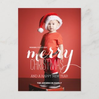 Merry Christmas Wishes | Holiday Postcard