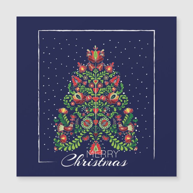 Merry Christmas Wishes Magnetic Invitation (Front)