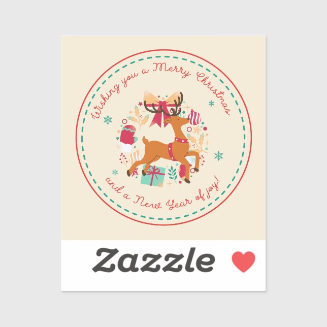 Merry Christmas wishes Sticker (Sheet)