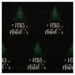 Merry Christmas with Brazil flag Fabric