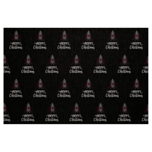 Merry Christmas with Canada flag Fabric