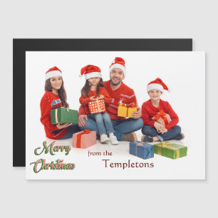 Merry Christmas with Family Photo