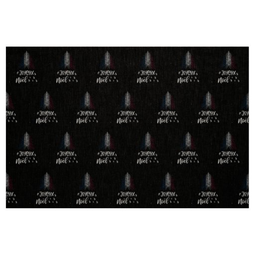 Merry Christmas with France flag Fabric