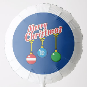 Merry Christmas with Hanging Balls Balloon