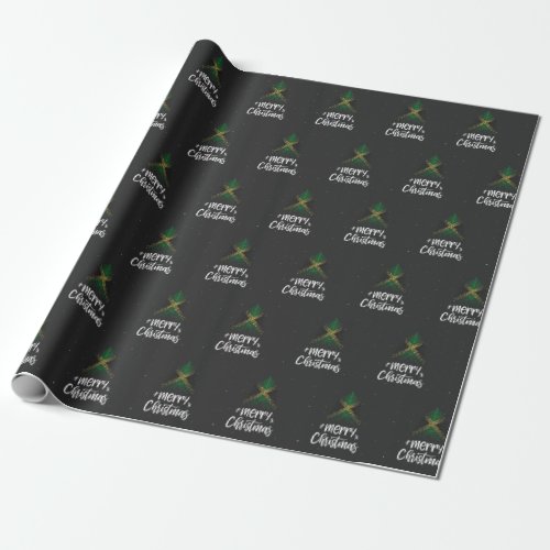 Merry Christmas with Jamaica flag Wrapping Paper