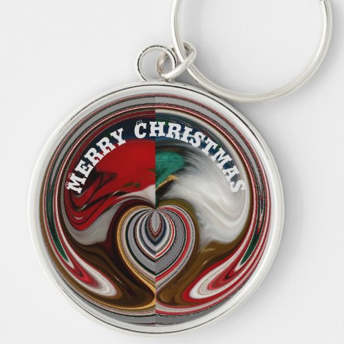 Merry Christmas With Love Keychain