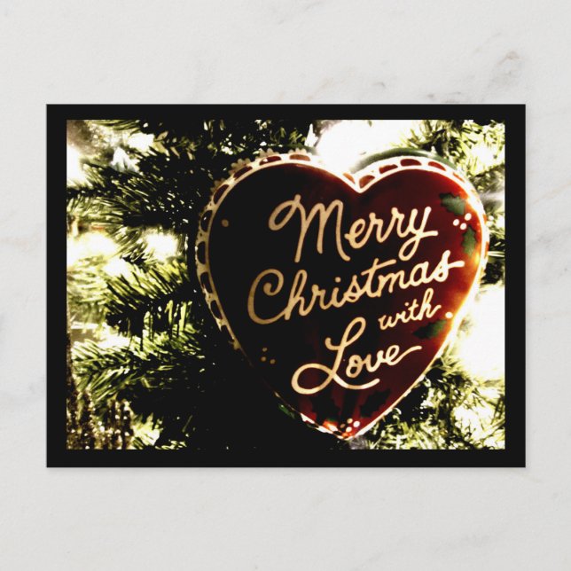 Merry Christmas with Love | Postcard (Front)