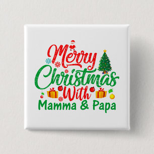 Merry Christmas with Mamma & Papa-42705 Button