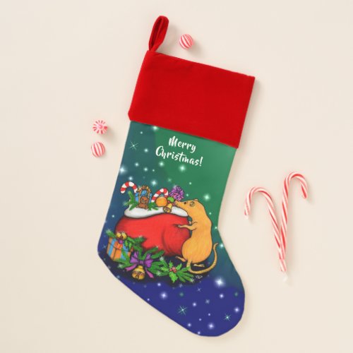 Merry Christmas with Rat Prince Christmas Stocking