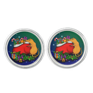 Merry Christmas with Rat Prince Cufflinks