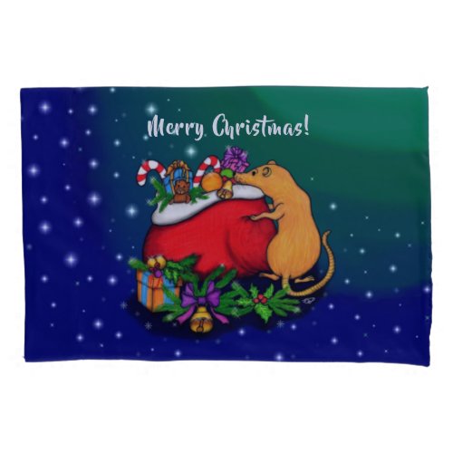 Merry Christmas with Rat Prince Pillow Case