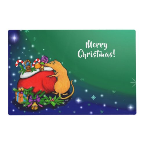 Merry Christmas with Rat Prince Placemat