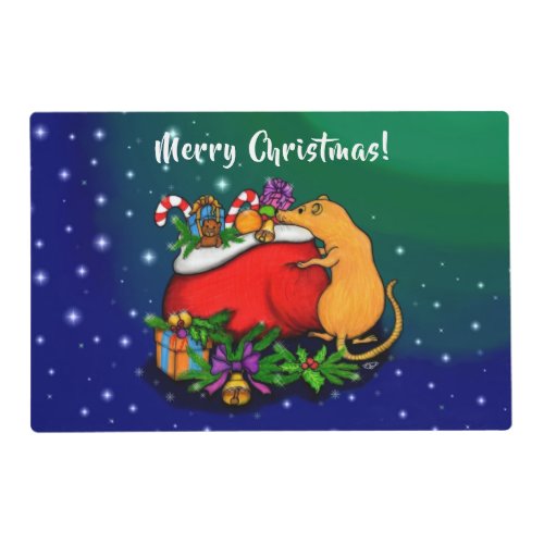 Merry Christmas with Rat Prince Placemat