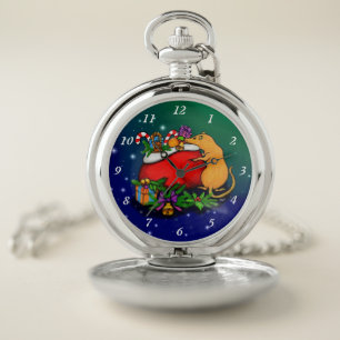 Merry Christmas with Rat Prince Pocket Watch