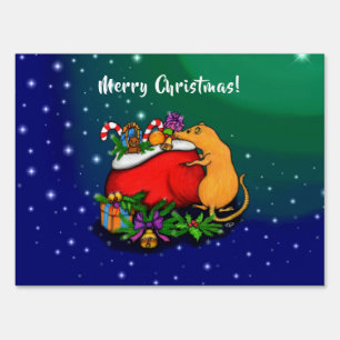 Merry Christmas with Rat Prince Sign