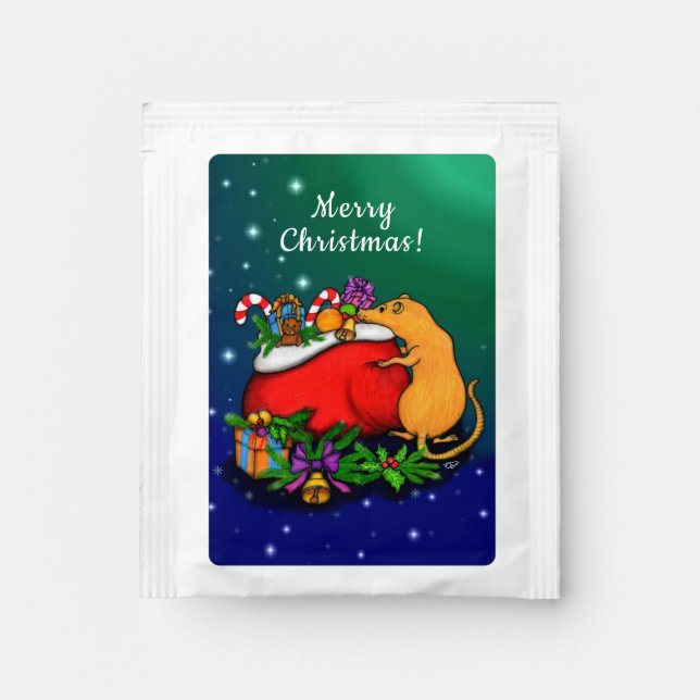 Merry Christmas with Rat Prince Tea Bag Drink Mix (Front)