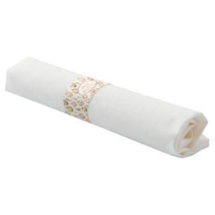 Merry Christmas with Rustic Ornaments and Pine Napkin Bands