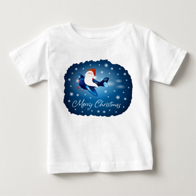 Merry Christmas with Santa Baby T-Shirt (Front)