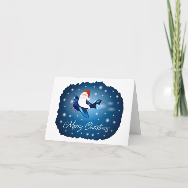 Merry Christmas with Santa  Holiday Card (Front)