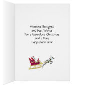 merry Christmas with Santa in his sleigh (Inside (Right))