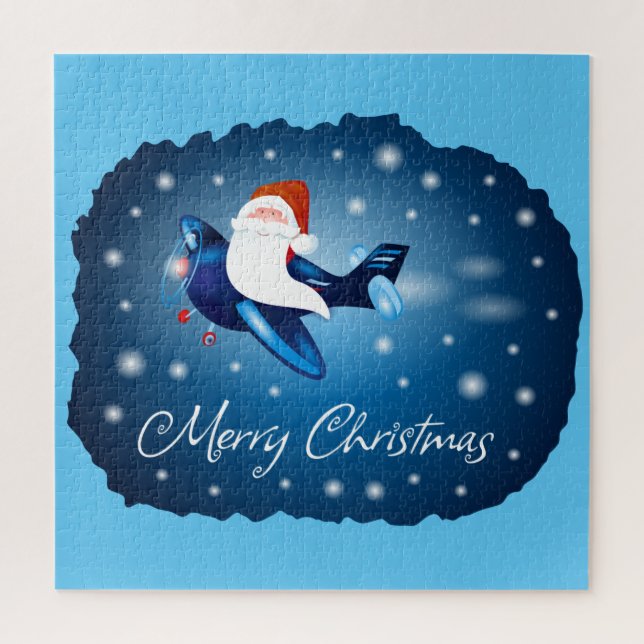 Merry Christmas with Santa Jigsaw Puzzle (Vertical)