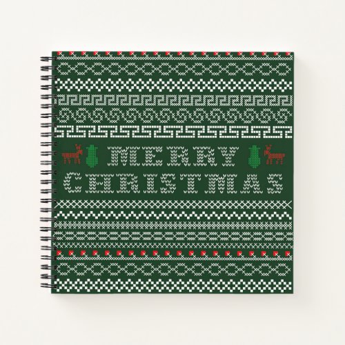 Merry Christmas With Snow Man Notebook