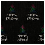 Merry Christmas with South Africa flag Fabric