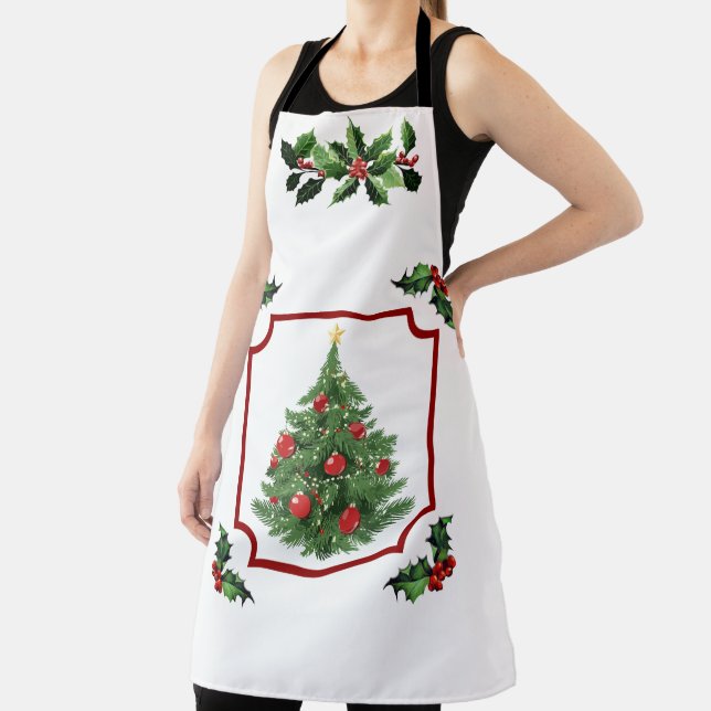 Merry Christmas with Tree Apron (Insitu)