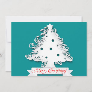 Merry Christmas with Tree Holiday Card