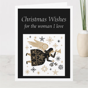 Merry Christmas Woman I love Special Angel Card