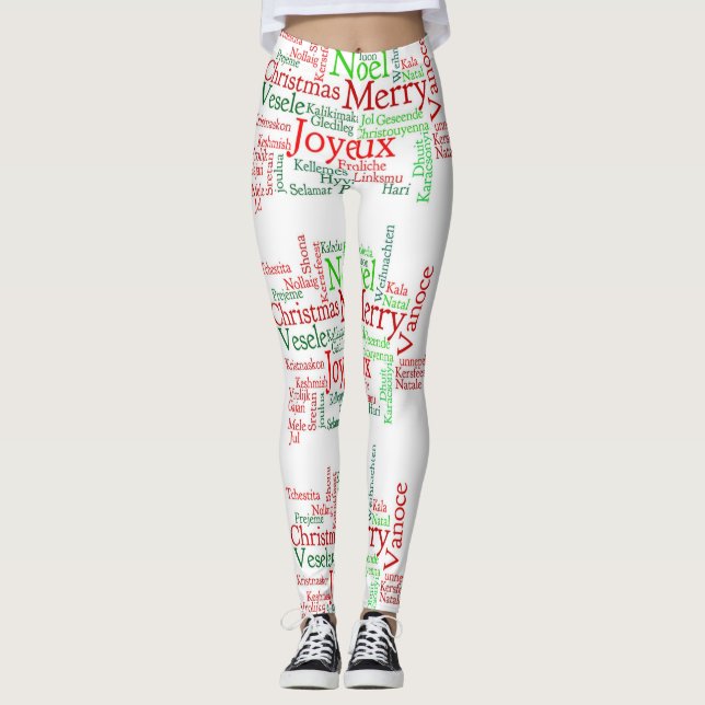 Merry Christmas Women's Leggings (Front)