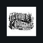 MERRY CHRISTMAS WOOD ART STAMP<br><div class="desc">MERRY CHRISTMAS VINTAGE ILLUSTRATION WOOD ART STAMP</div>