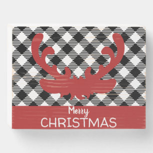 "Merry Christmas" Wooden Box Sign
