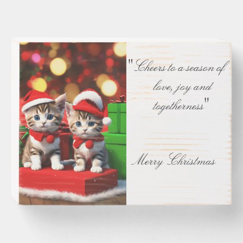 Merry Christmas  Wooden Box Sign