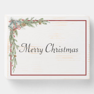 Merry Christmas Wooden Box Sign