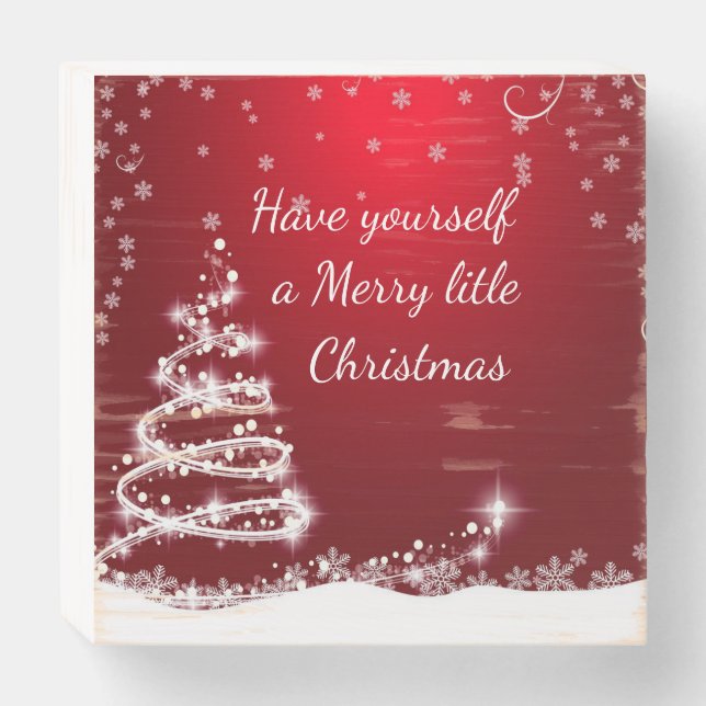 Merry Christmas wooden sign (Front Horizontal)