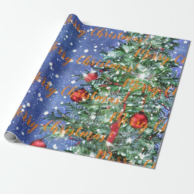 Merry Christmas! Wrapping Paper (Unrolled)
